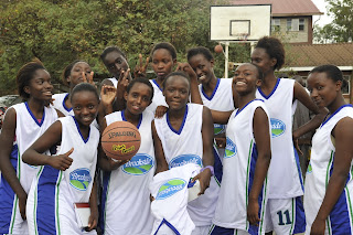 Students engaged in athletic activities